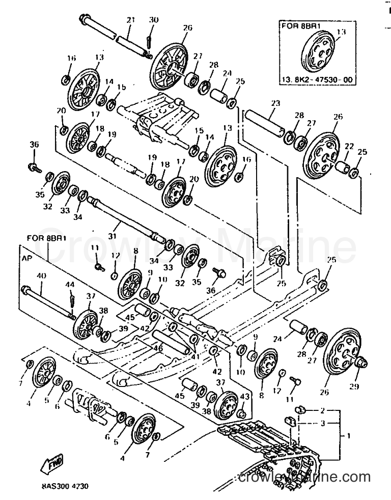 1994 Snowmobile VX500ST - VX500ST (8BR1) [010] - TRACK SUSPENSION 1