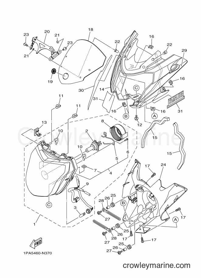 2014 Street Bike FZ150 - FZ150 (1PA5) [010] - HEADLIGHT