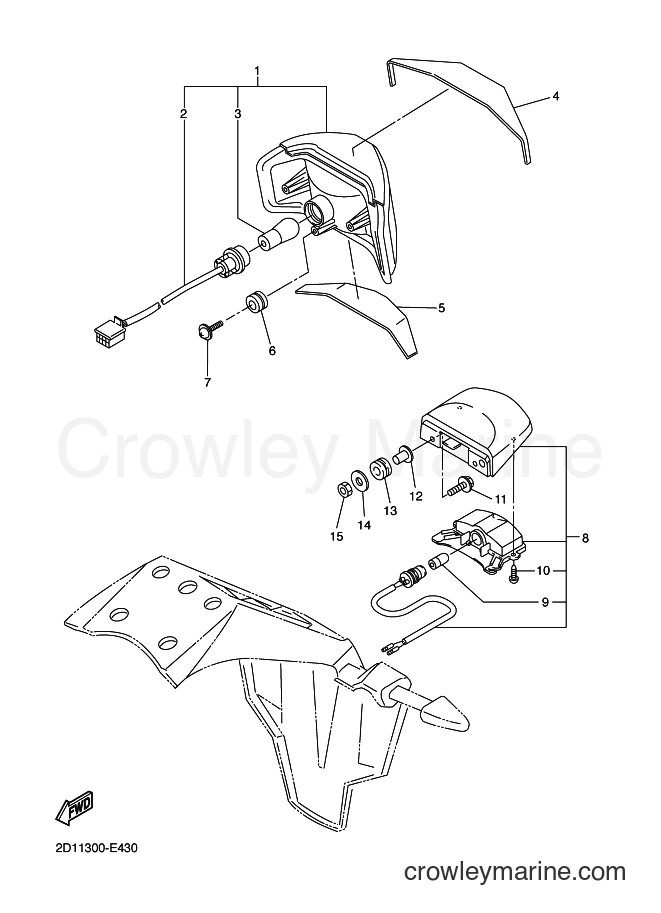 2013 Street Bike FZ1-S - FZ1-S (2DV2) [010] - TAILLIGHT