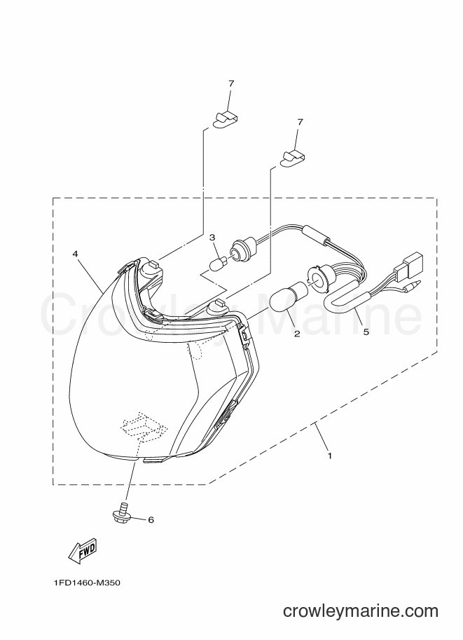 Yamaha Motors T115FLSEC (1FD1) [010] - HEADLIGHT