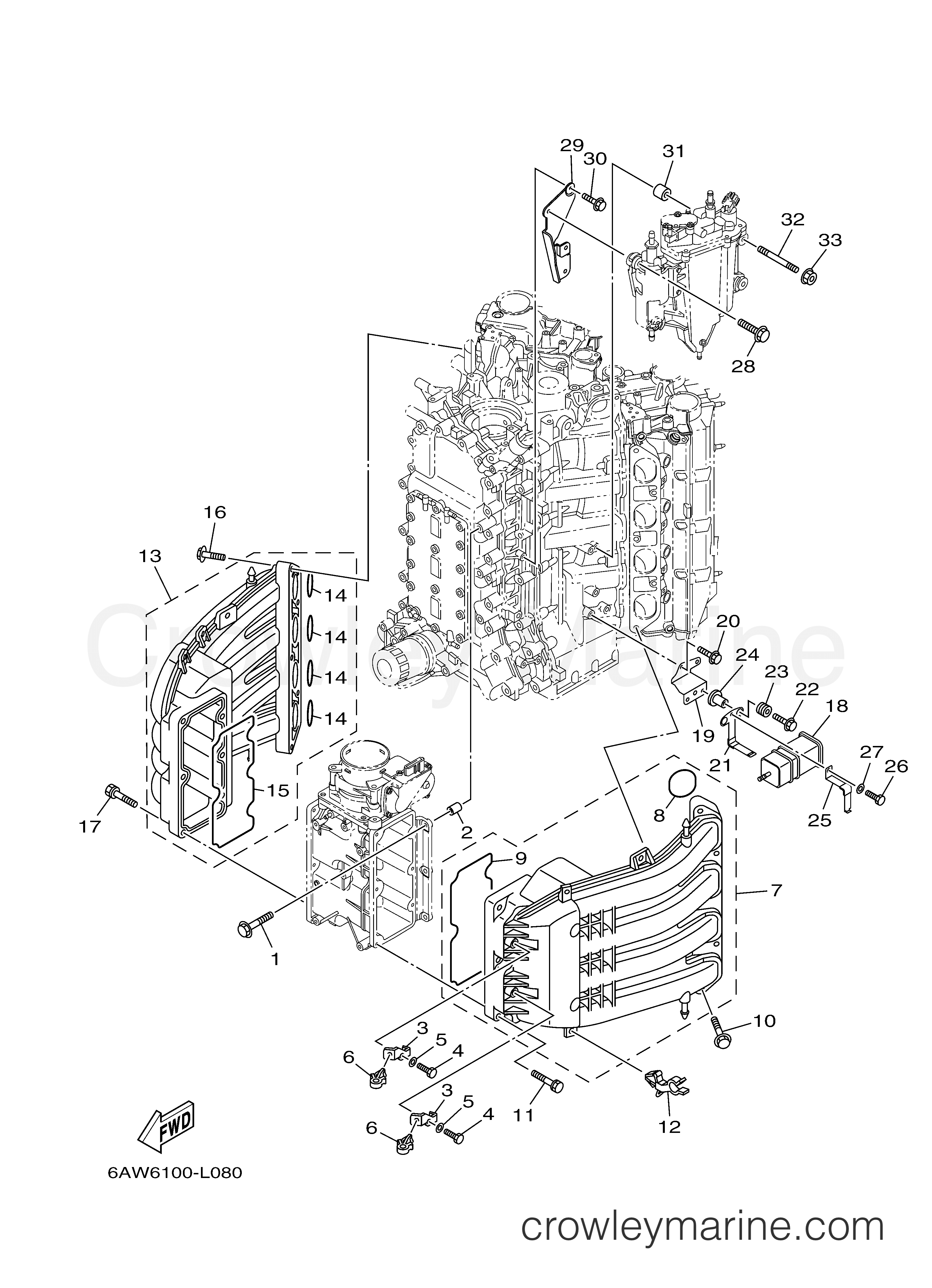 Yamaha Motors LF350UCB - INTAKE 1