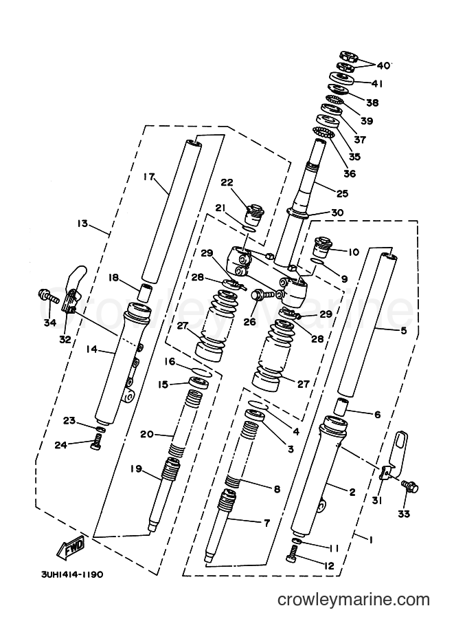 Yamaha Motors XC150LC (3UH4) [999] - FRONT FORK