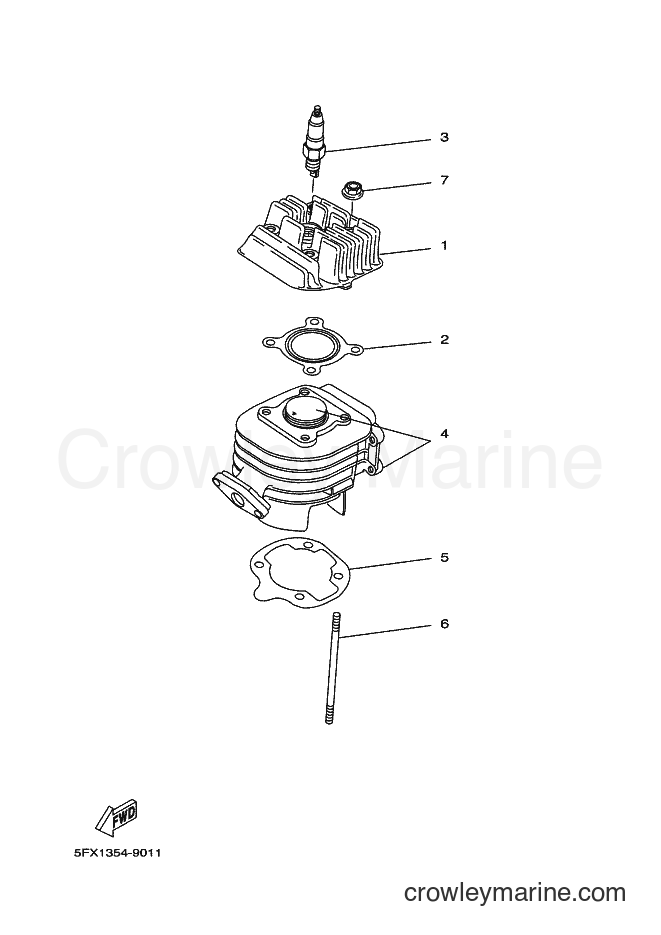 2002 Scooter CW50 - CW50 (5NT6) [010] - CYLINDER