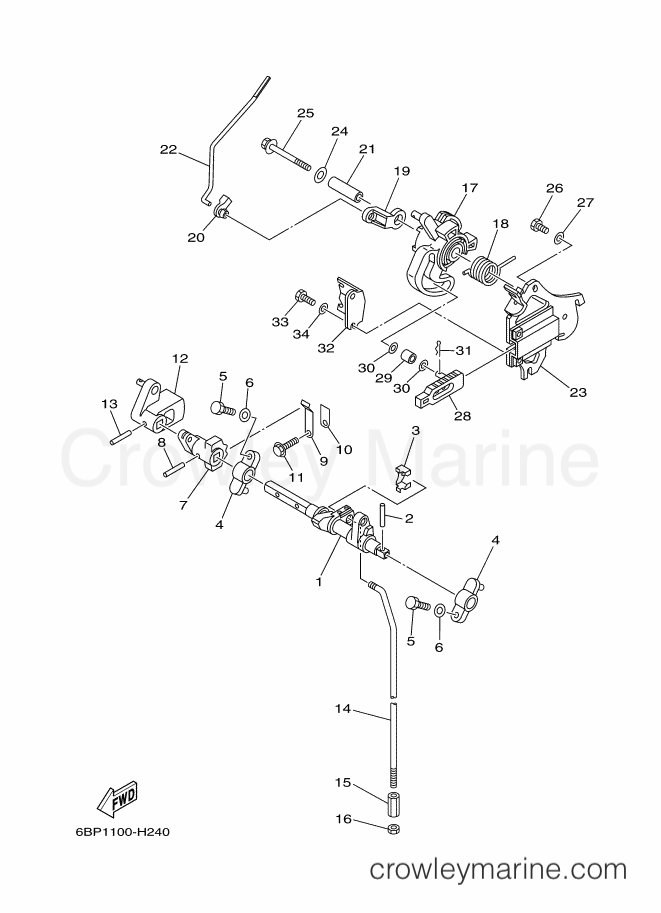 Yamaha Motors F25DETL (6BP3) [420] - CONTROL 2