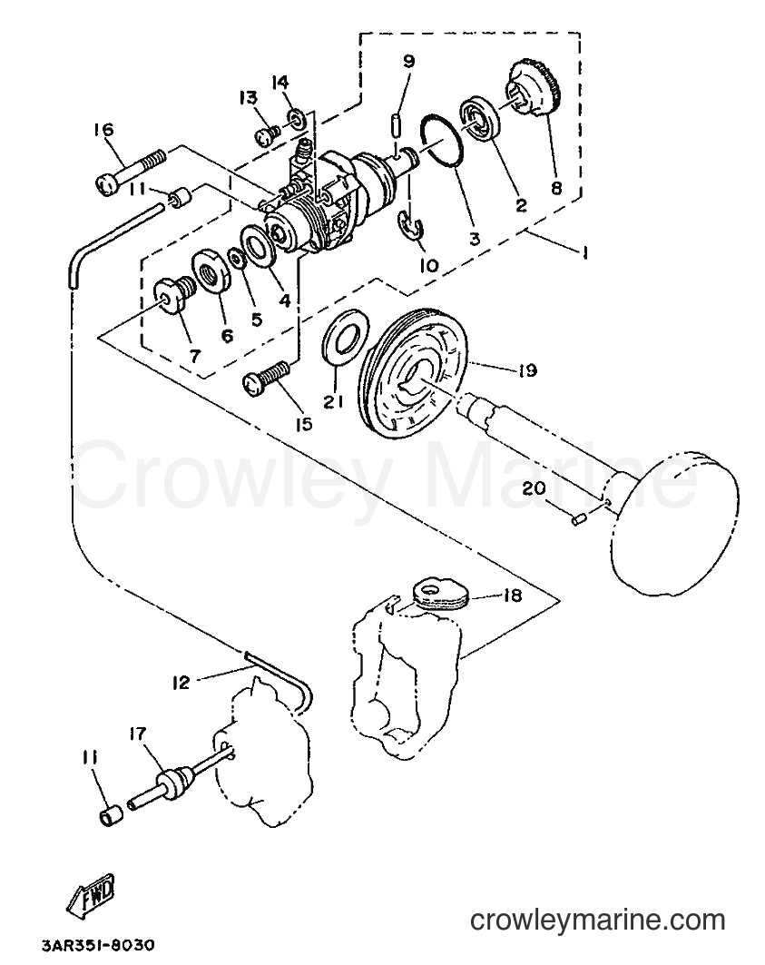 1988 Scooter LB50 - LB50 (3AR) [999] - OIL PUMP