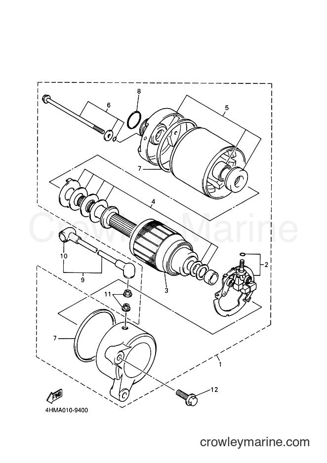 Yamaha Motors XJ600N (4KEB) [110] - STARTING MOTOR