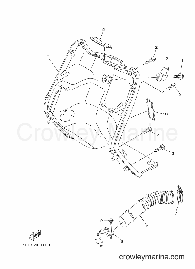 Yamaha Motors XC100E (1RS1) [010] - LEG SHIELD
