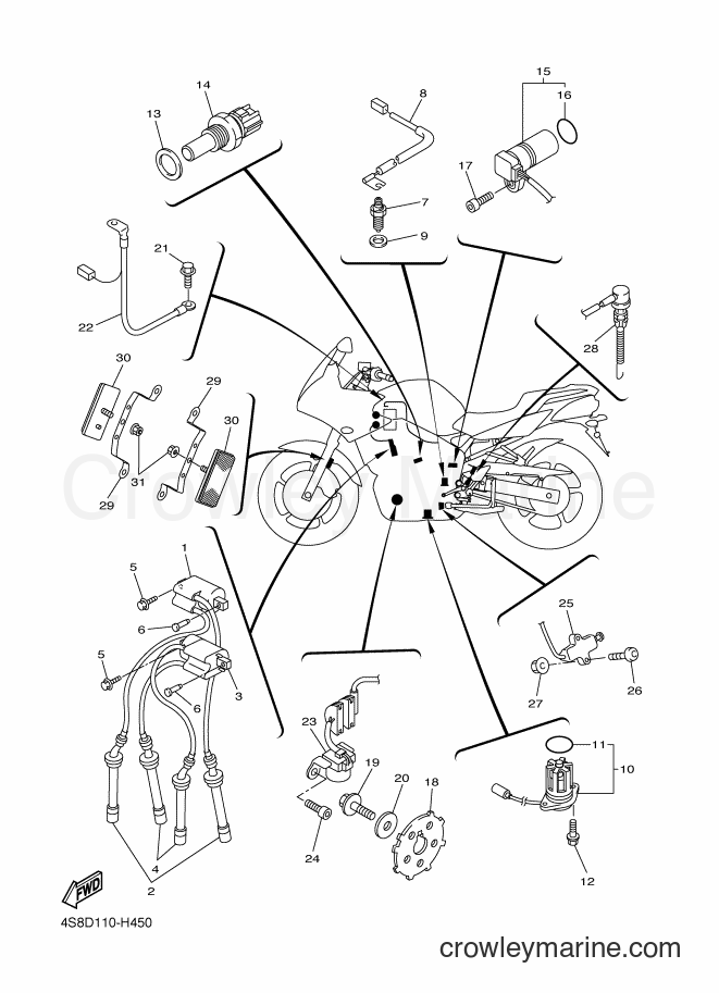 2009 Street Bike FZ6-SHG - FZ6-SHG (4S8E) [010] - ELECTRICAL 1