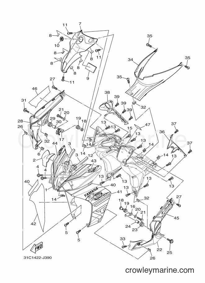 2010 Scooter T115SEC - T115SEC (31C3) [010] - LEG SHIELD
