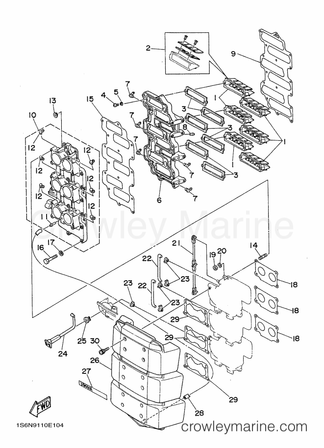 Yamaha Motors ProV200 (61H) [020] - INTAKE