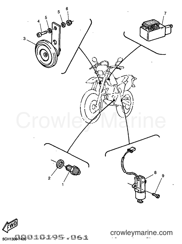 1997 Dirt Bike TT600R - TT600R (5CH1) [030] - ELECTRICAL 2