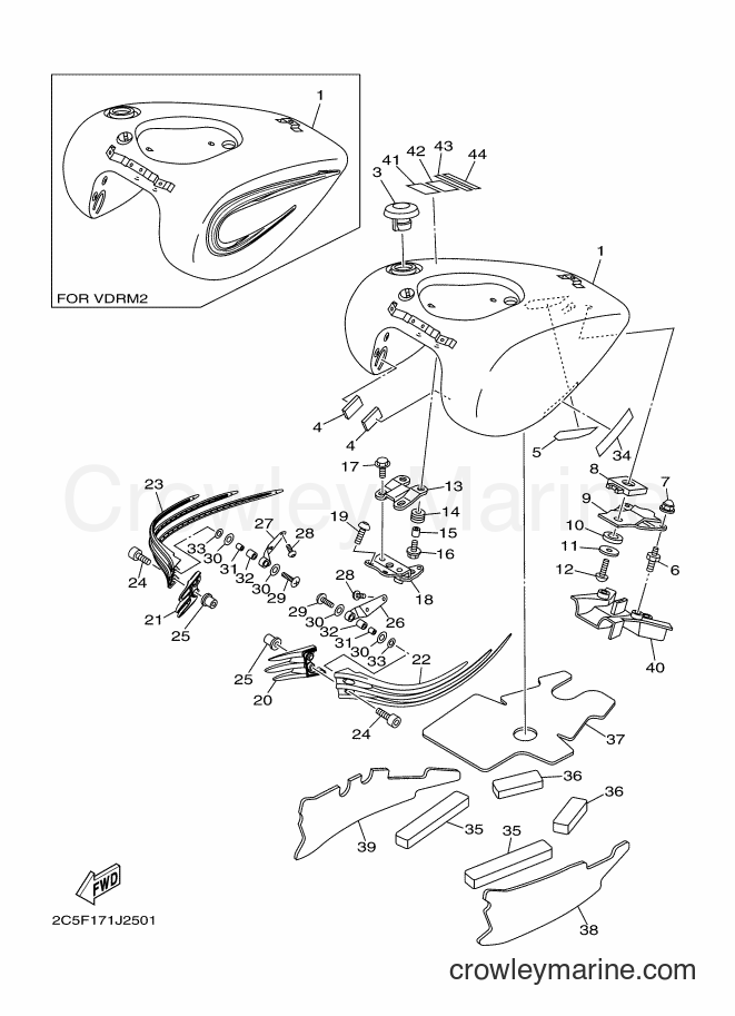 2010 Cruiser XV1900CT - XV1900CT (2C5F) [020] - FUEL TANK