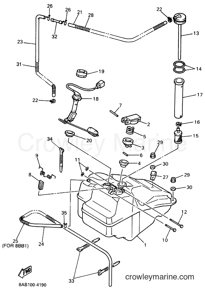 1994 Snowmobile VX500 - VX500 (8AB1) [030] - FUEL TANK