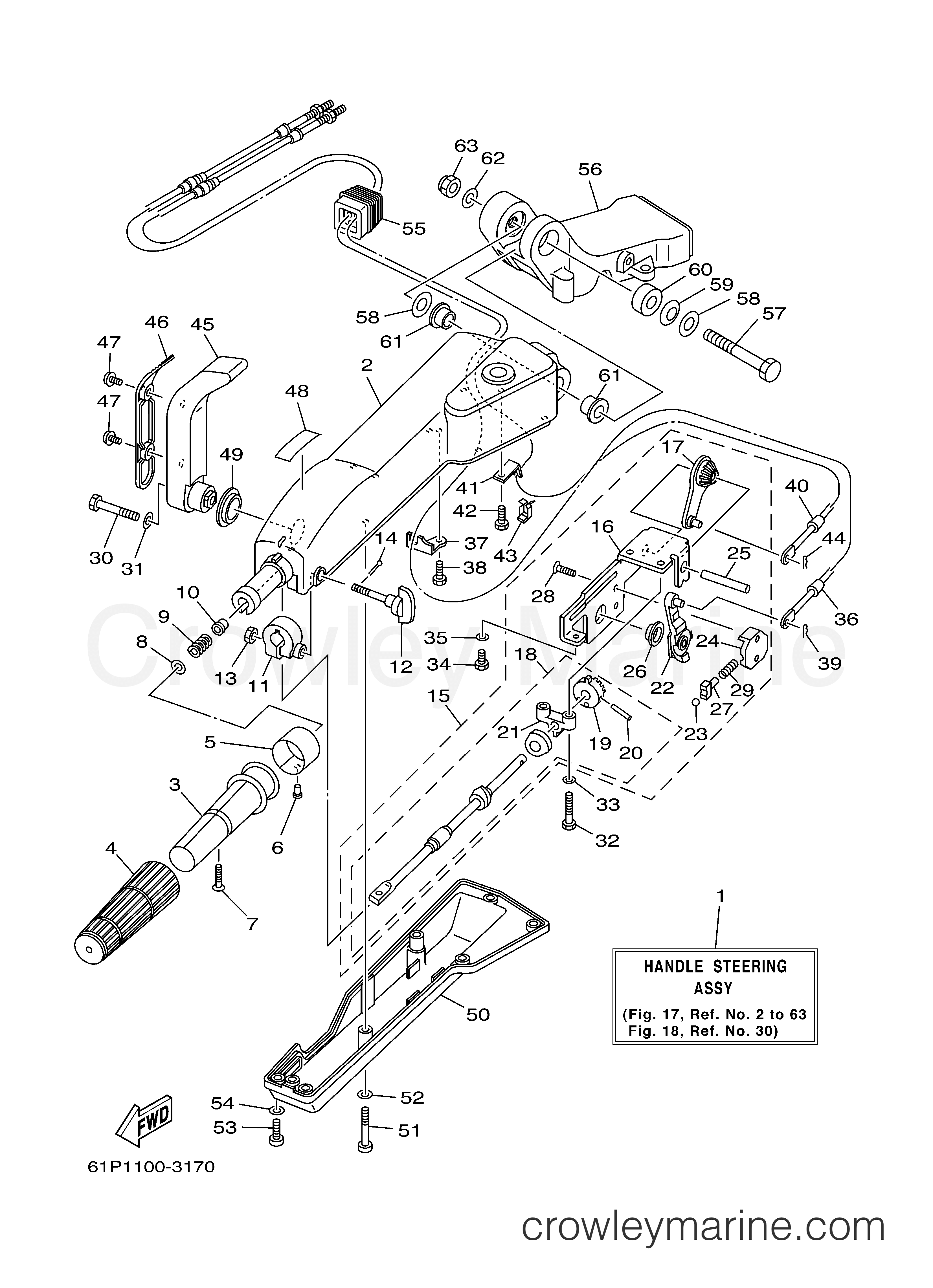 Yamaha Motors F75TLRB - STEERING 1