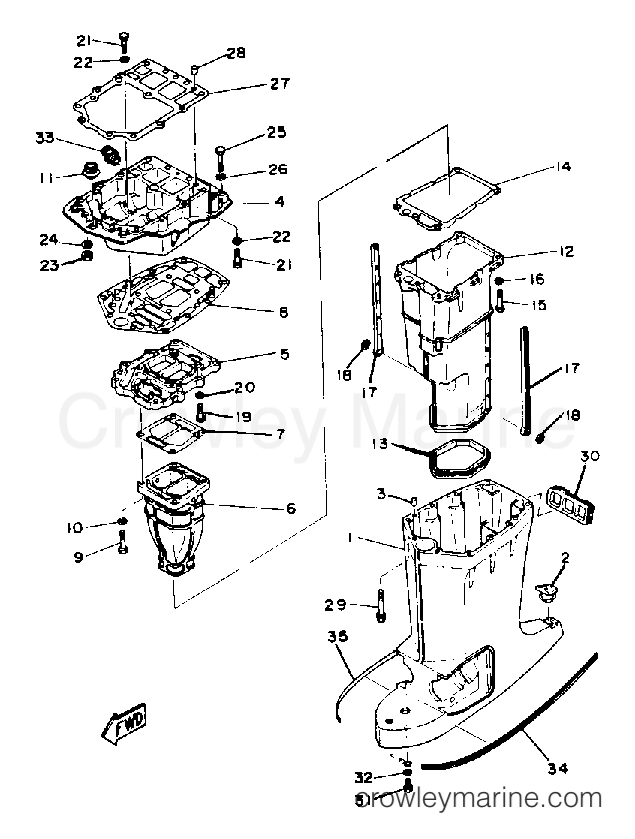 Yamaha Motors PROV150J - UPPER CASING