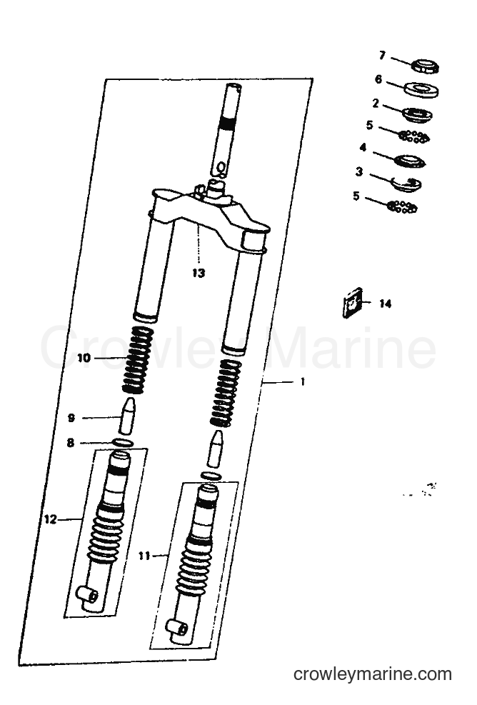1992 Scooter CW50 - CW50 (3VL2) [999] - FOURCHE DIRECTION