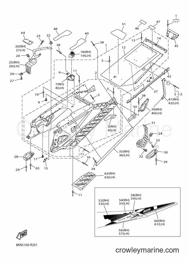 2016 Snowmobile SRV10RL - SRV10RL (8KN5) [010] - FRAME 2