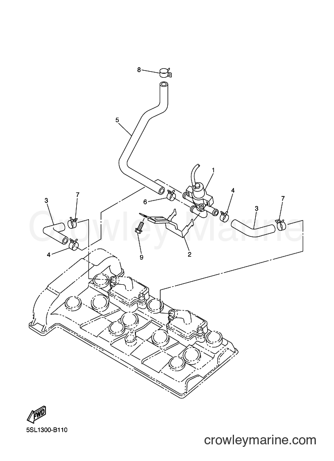 2003 Sport Bike YZF-R6 - YZF-R6 (5SL1) [020] - AIR INDUCTION SYSTEM