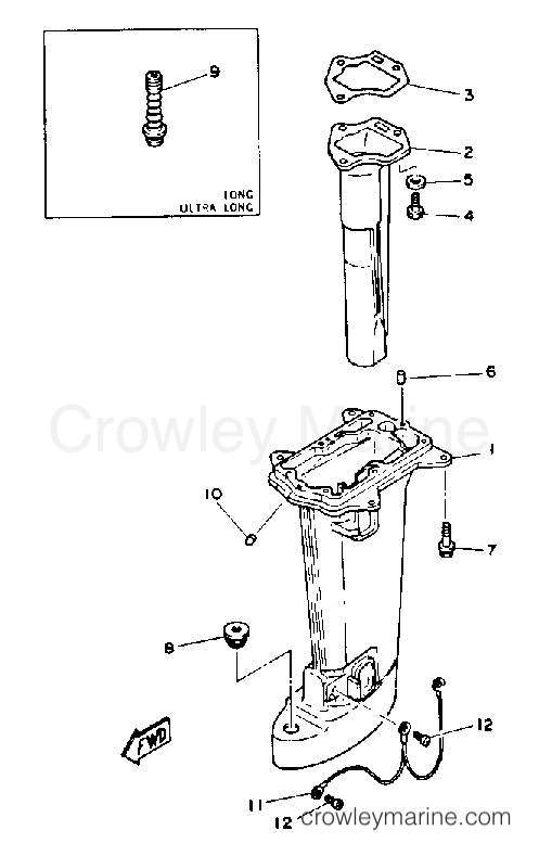 Yamaha Motors 6MLHQ - UPPER CASING