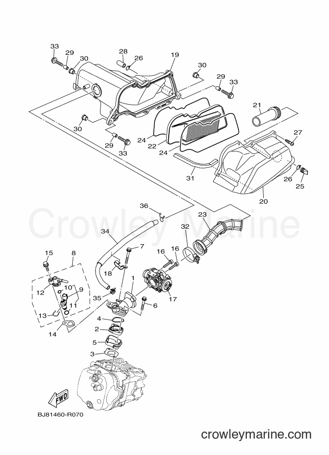 Yamaha Motors LNS125 (2PH4) [010] - INTAKE