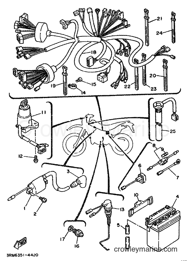 1996 Dirt Bike DT125R - DT125R (4DJ6) [010] - ELECTRICAL 1