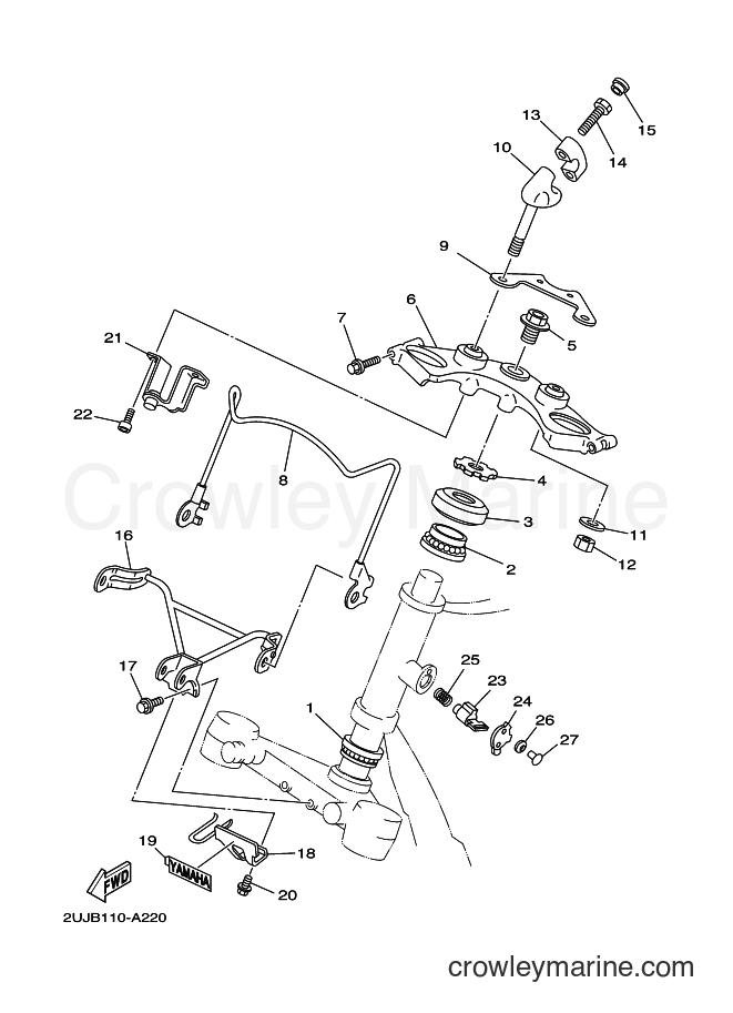 Yamaha Motors XV250 (2UJD) [010] - STEERING