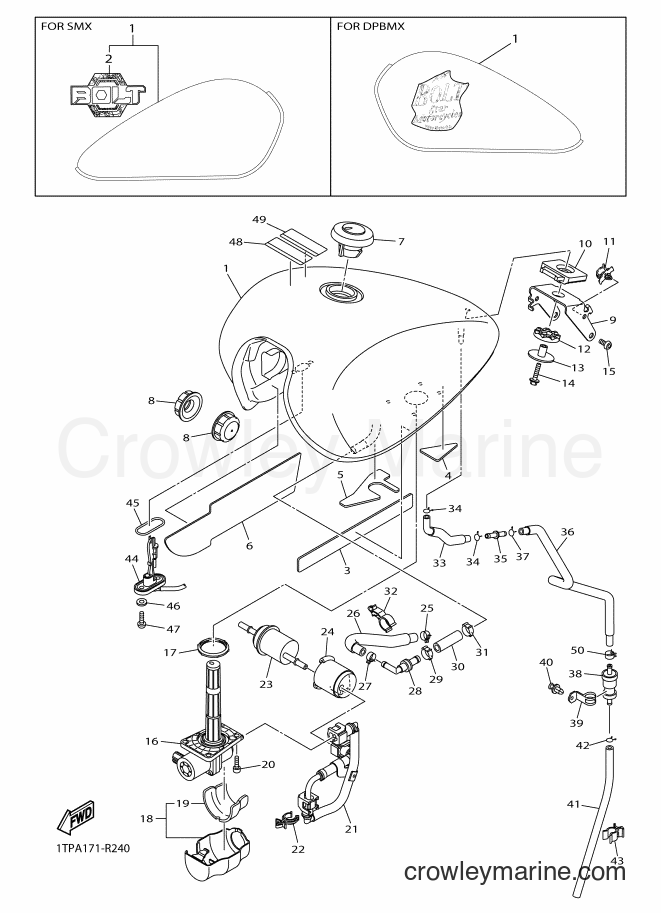 2016 Cruiser XVS950CU - XVS950CU (1TPA) [010] - FUEL TANK