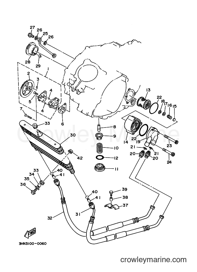 1993 ATV YFM350FW - YFM350FW (3HNE) [010] - OIL PUMP