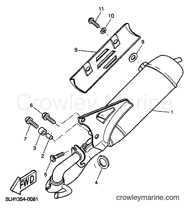 2001 Scooter EW50 - EW50 (5LH3) [030] - EXHAUST
