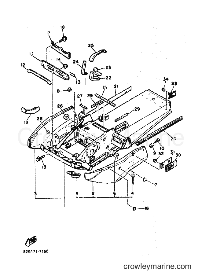 Yamaha Motors BR250 (86B1) [010] - FRAME