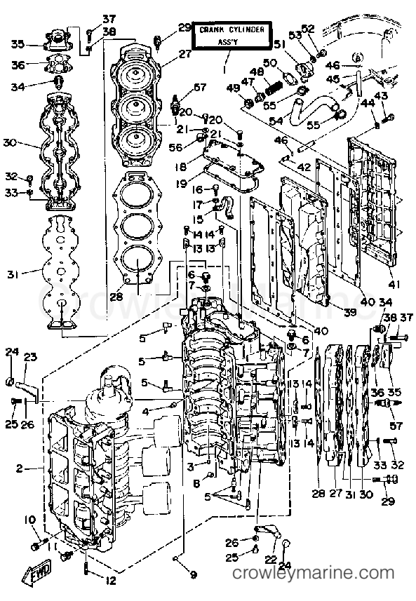 Yamaha Motors PROV150LF - CRANKCASE CYLINDER