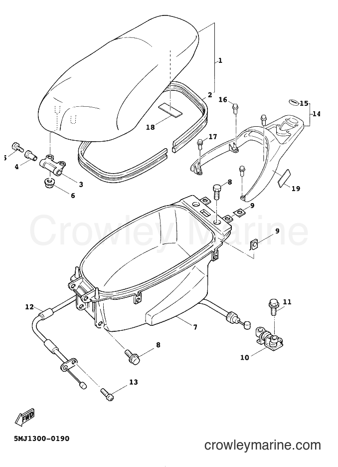 2000 Scooter XC125A - XC125A (5MJ4) [010] - SEAT & CARRIER