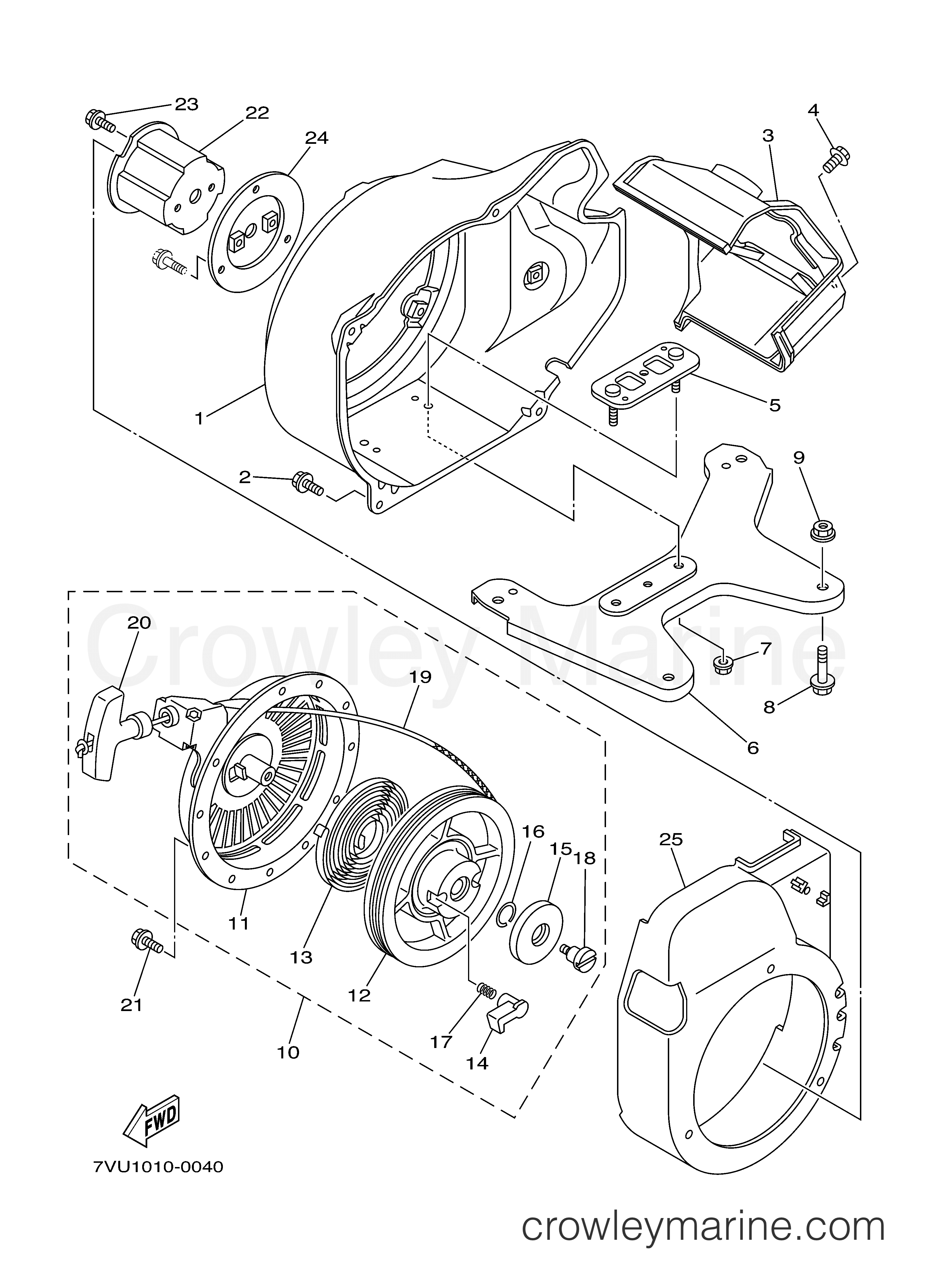 Yamaha Motors YG2800I - AIR SHROUD STARTER