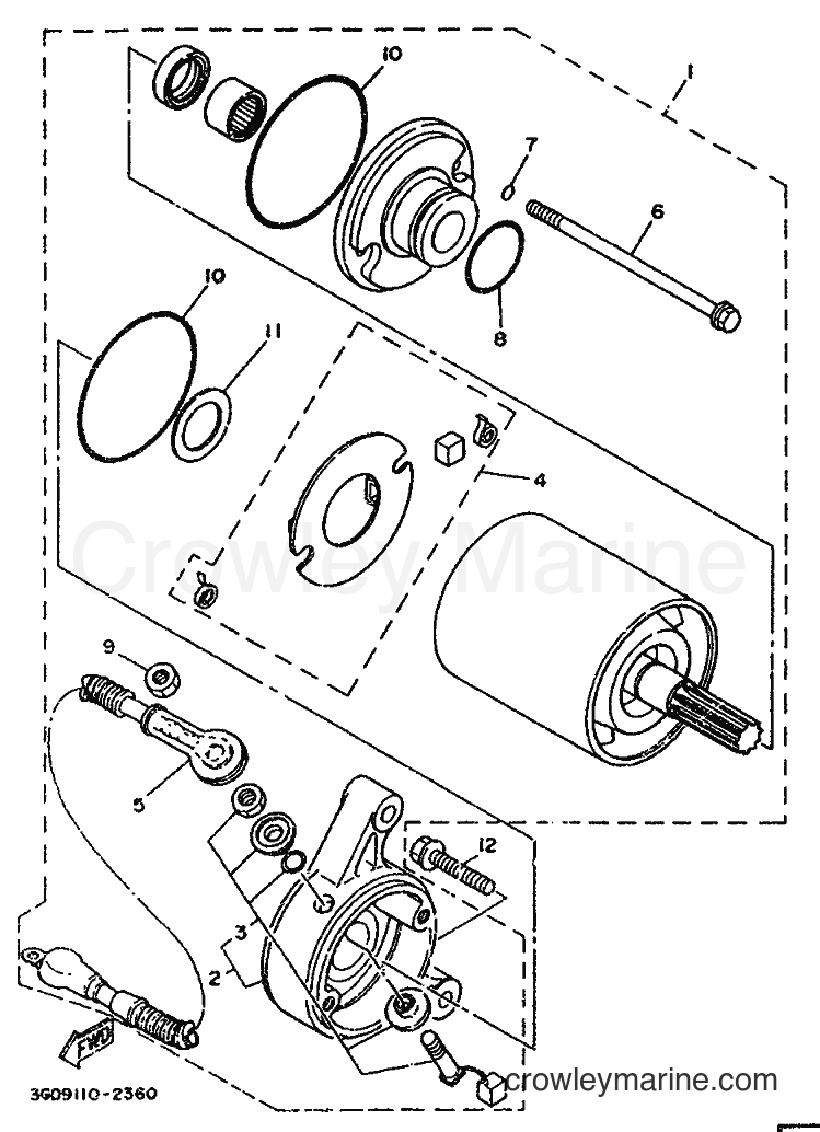 1992 ATV YFM350X - YFM350X (3GDA) [010] - STARTING MOTOR