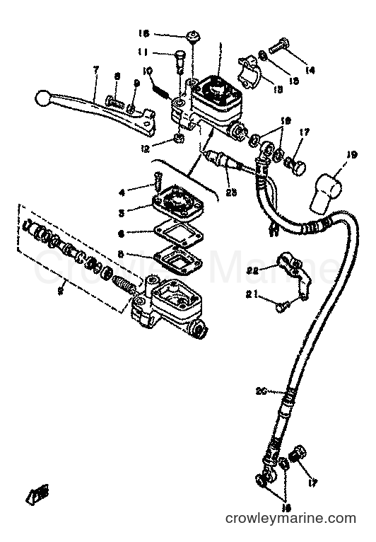 Yamaha Motors XS500 (1H2) [999] - FRONT MASTER CYLINDER