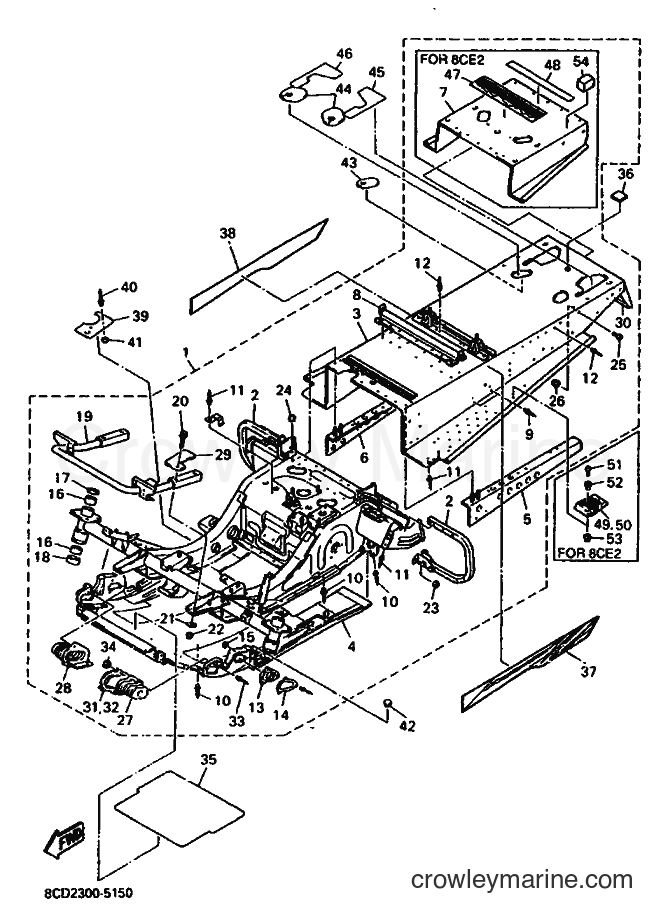 Yamaha Motors VX600 (8CD2) [010] - FRAME