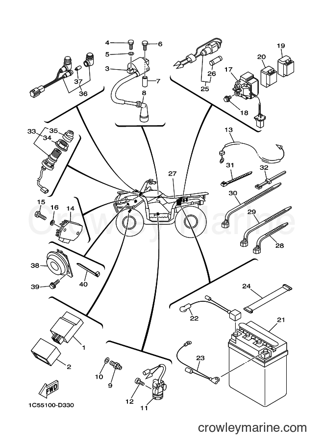 Yamaha Motors YFM125A (1PY5) [010] - ELECTRICAL 1