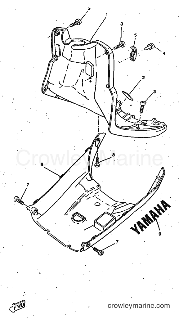 1997 Scooter CW50RSX - CW50RSX (5CD1) [999] - LEG SHIELD