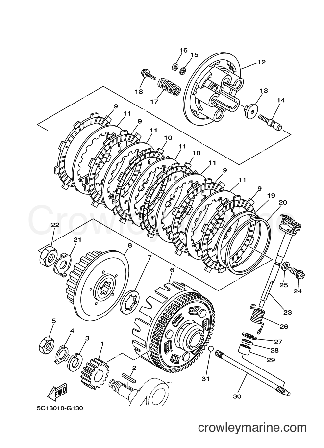 2017 Dirt Bike XT250X - XT250X (5C14) [010] - CLUTCH