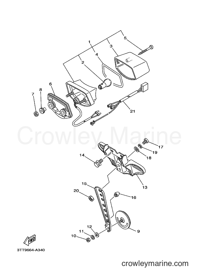 2002 Dirt Bike DT125 - DT125 (3TT9) [010] - TAILLIGHT