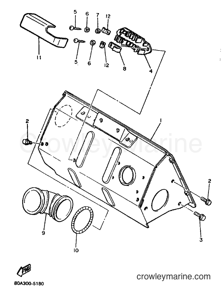 1996 Snowmobile BR250TK - BR250TK (81X) [999] - STEERING GATE