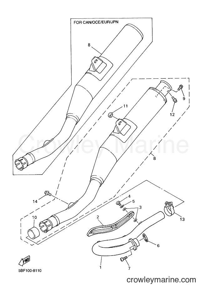 1998 Dirt Bike WR400F - WR400F (5BF2) [070] - EXHAUST