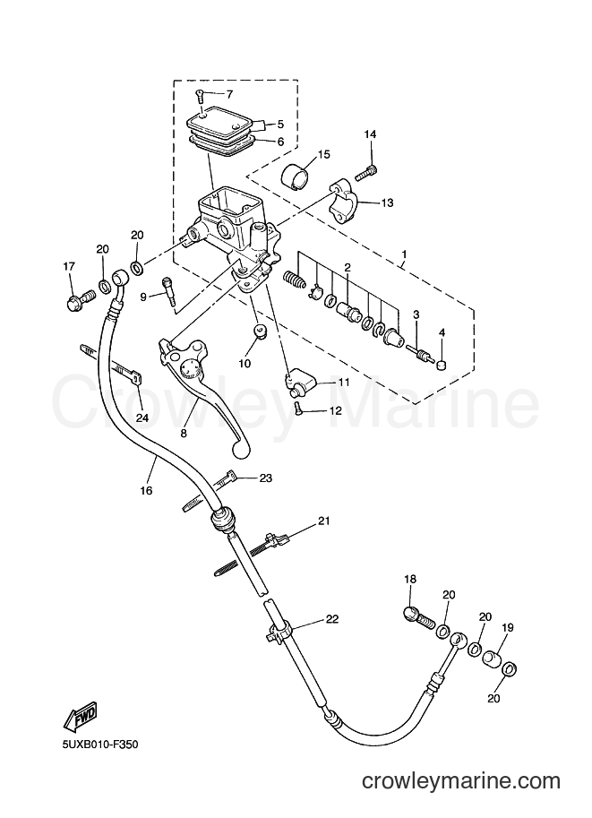2010 Street Bike XJR1300 - XJR1300 (5WMP) [010] - FRONT MASTER CYLINDER 2
