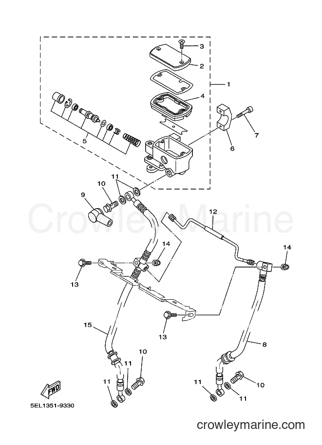 Yamaha Motors XVS1100 (5EL8) [020] - FRONT MASTER CYLINDER