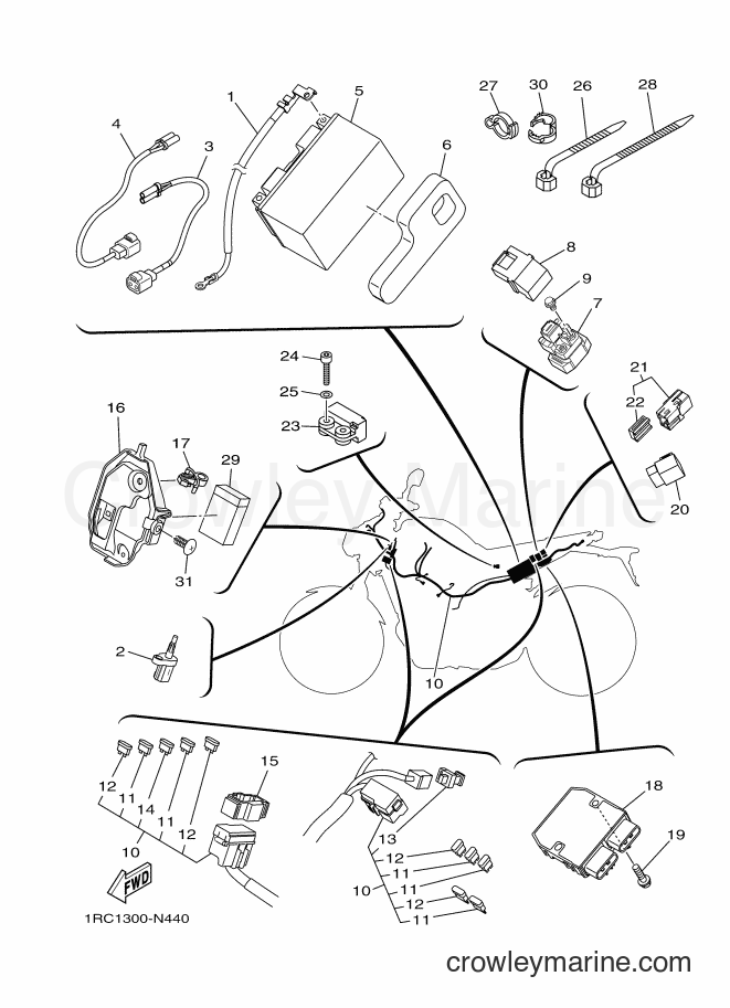 2016 Street Bike MT-09 - MT-09 (B878) [010] - ELECTRICAL 1