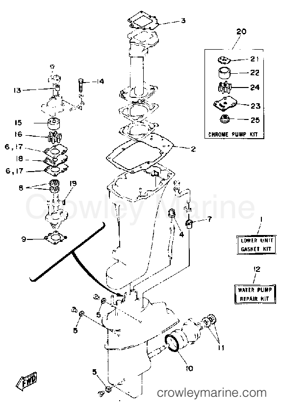 Yamaha Motors 15ELD - REPAIR KIT 2