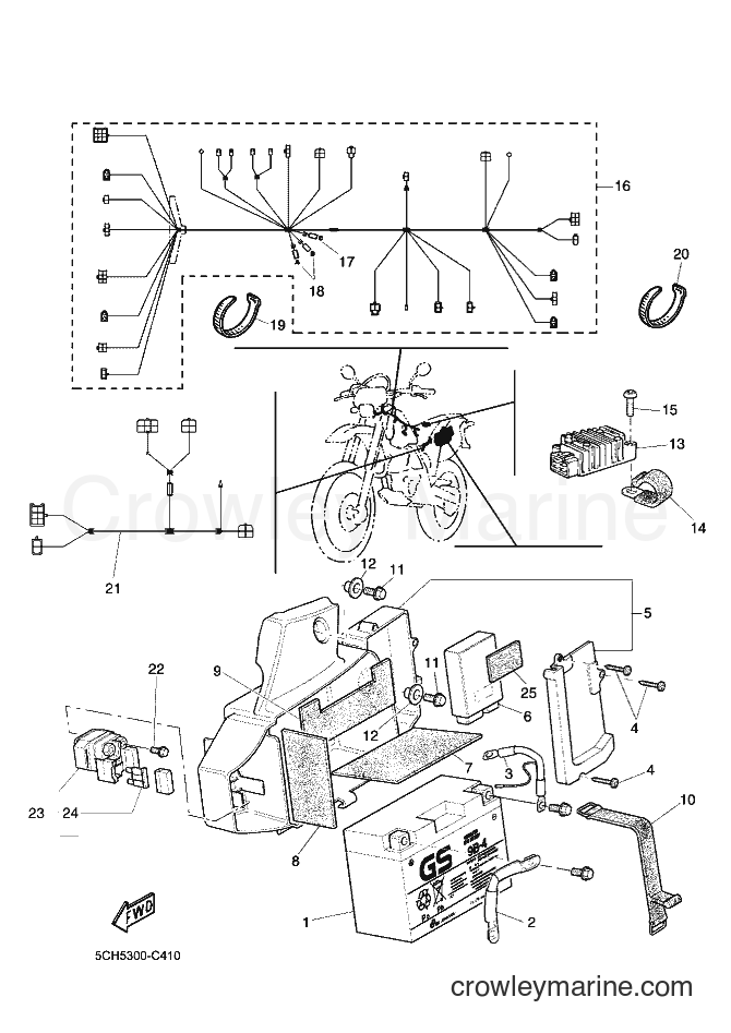 2004 Dirt Bike TT600RE - TT600RE (5CH5) [02A] - ELECTRICAL 1