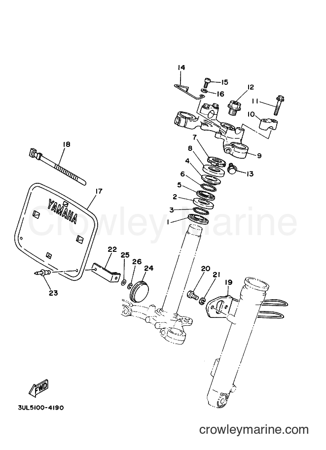 2000 Dirt Bike RT100 - RT100 (3ULB) [030] - STEERING