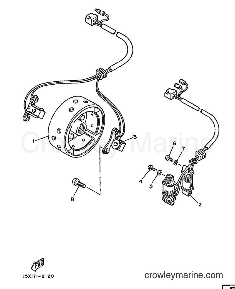 1988 Dirt Bike XT125 - XT125 (2YE1) [99A] - GENERATRICE