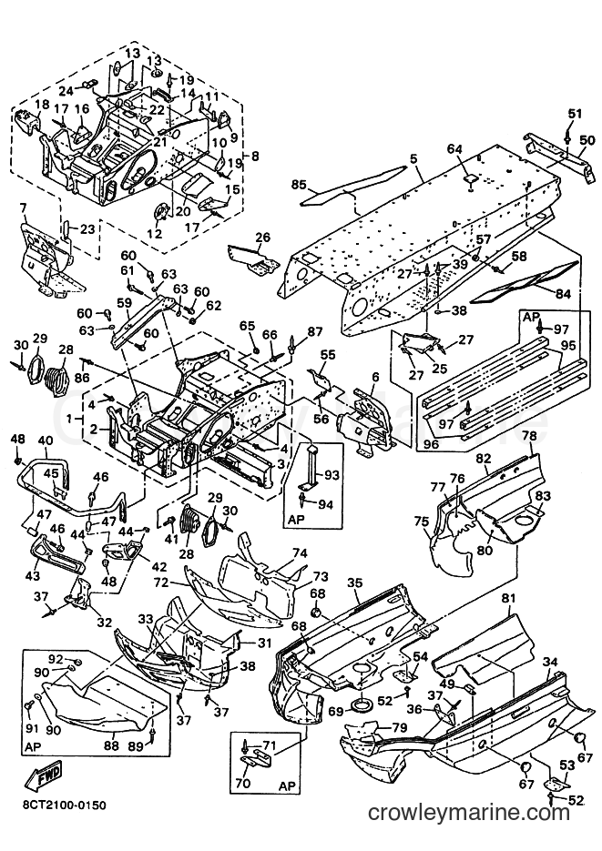 Yamaha Motors SX500R (8CT2) [020] - FRAME